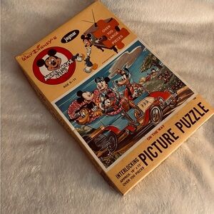 Vintage Disney Mickey Mouse Club Jigsaw Picture Puzzle Jaymar “On the Way”